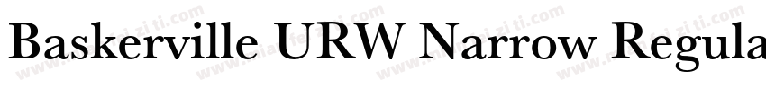 Baskerville URW Narrow Regular字体转换